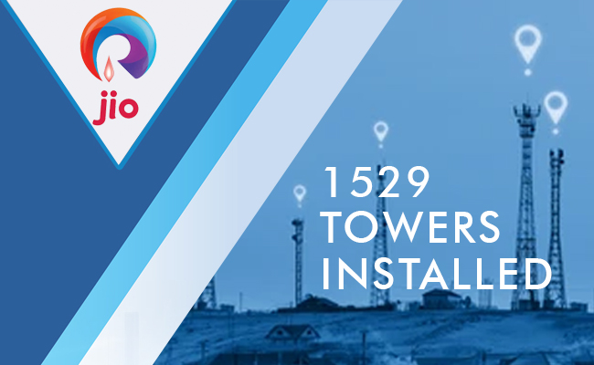1529 towers installed by Reliance Jio in tribal areas