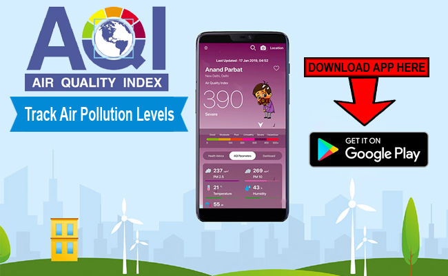 AQI India Launches a Mobile App to Track Air Pollution Levels