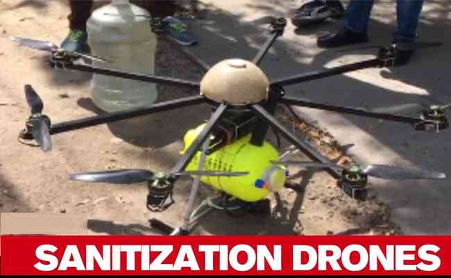 Drones being used to sanitize Noida’s sealed hotspots 
