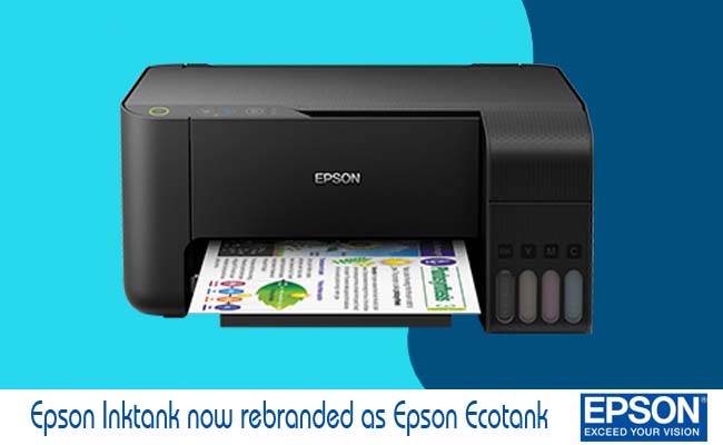 Epson Inktank now rebranded as Epson Ecotank