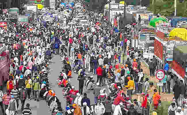 Haryana farmers protest march towards Delhi, face tear gas shells