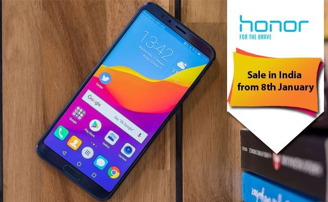 Honor View 10 to go on sale in India from 8th January 