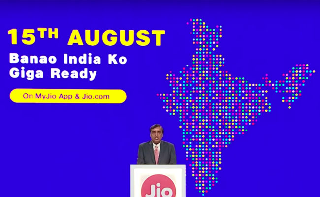 Jio begins registrations for its GigaFiber