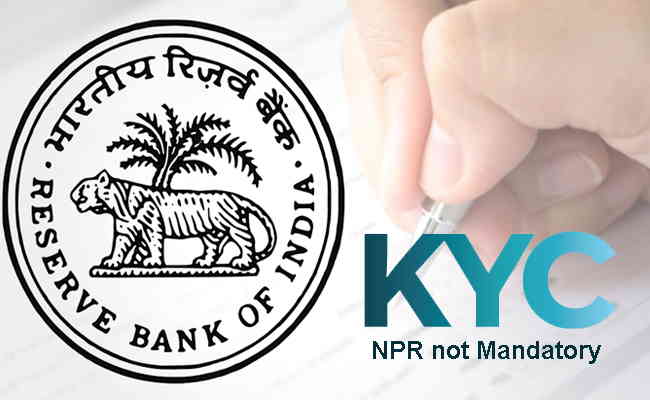 NPR not mandatory for KYC process: RBI