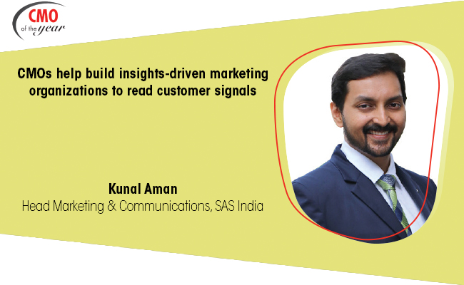 CMOs help build insights-driven marketing  organizations to read customer signals