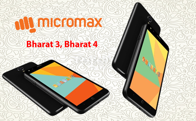 Micromax VoLTE-ready Smartphones Bharat-3 and Bharat-4