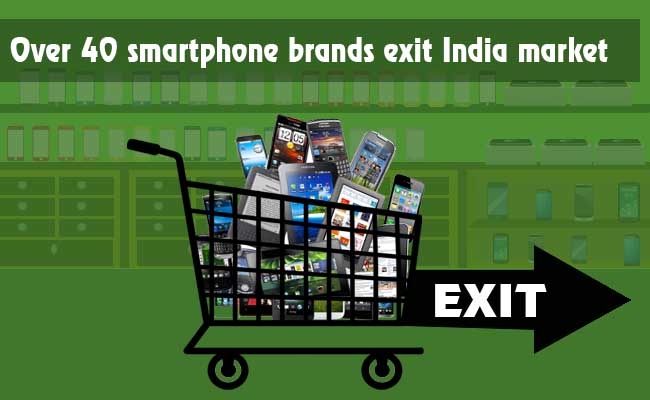 Over 40 smartphone brands exit India market 
