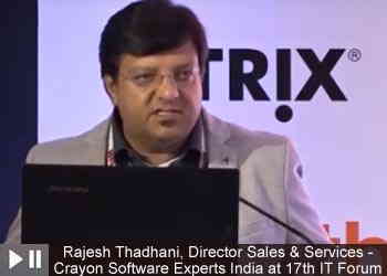 Rajesh Thadhani, Director Sales & Services - Crayon Software Experts India at 17th IT Forum 2019