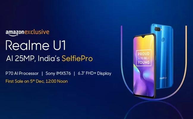 Realme U1 powered by Helio P70 and a 25MP front camera