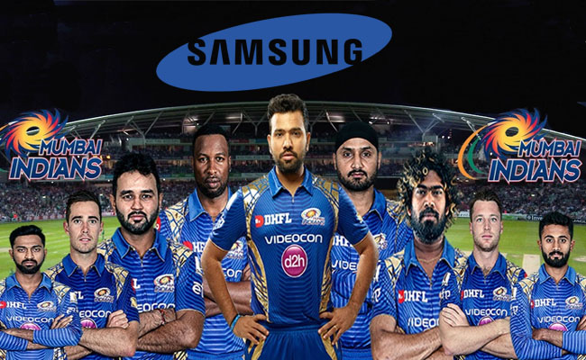 Samsung India has signed up as the Principal Sponsor of Mumbai Indians