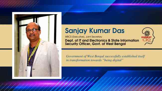 Government of West Bengal successfully established itself in transformation towards “being digital”