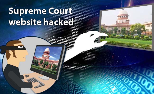 Supreme Court website hacked !!!