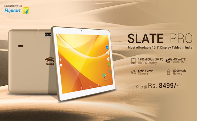 Swipe Slate Pro Tablet Launched at Rs 8,499 on Flipkart