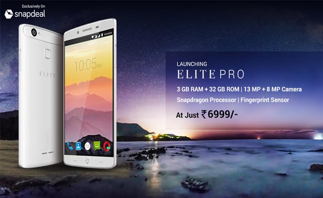 Swipe ELITE PRO 4G smartphone for Rs. 6,999/-