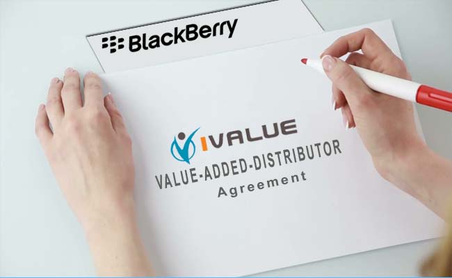 iValue inks VAD agreement with BlackBerry