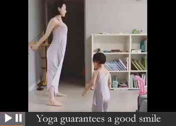 Yoga guarantees a good smile