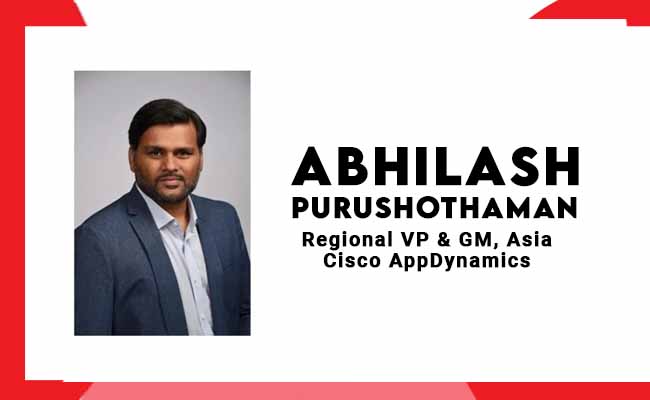 Abhilash Purushothaman appointed as Regional VP & GM, Asia at Cisco AppDynamics