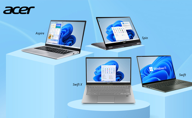 Acer introduces SIX new laptops with Pre-installed Windows 11