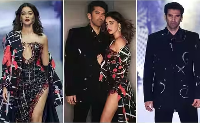 Aditya Roy Kapur and Ananya Panday walk the ramp together for Manish Malhotra