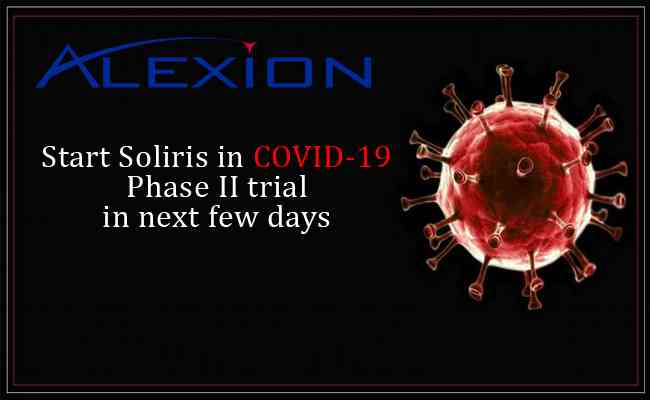 Alexion to start Soliris in COVID-19 Phase II trial in next few days