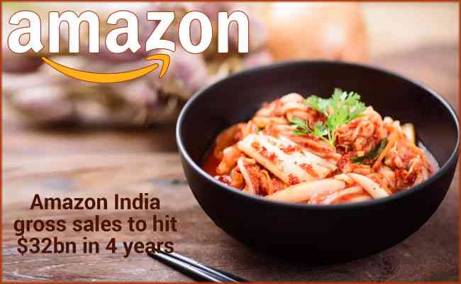 Amazon India gross sales to hit $32bn in 4 years