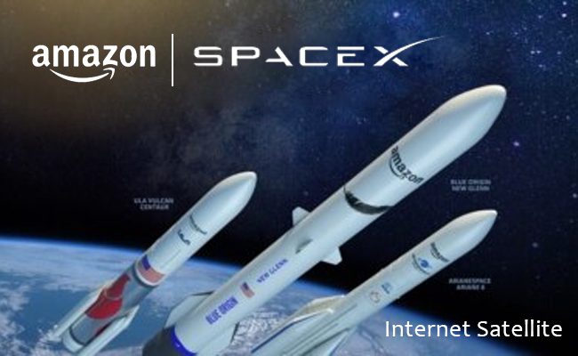 Amazon signs SpaceX as launch partner for internet satellite