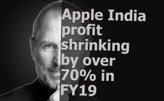Apple India profit shrinking by over 70% in FY19