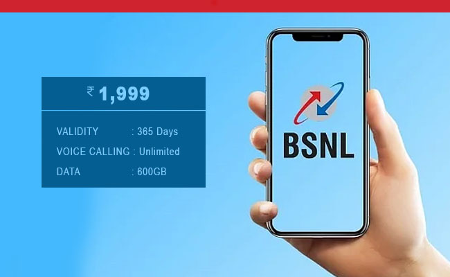 BSNL comes up with new plan with 365 days validity, unlimited voice calling and 600 GB data for Rs 1,999