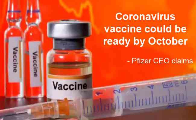 Coronavirus vaccine could be ready by October: Pfizer CEO claims