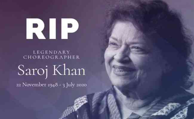 Dancing Diva Saroj Khan breathes her last today, Bollywood mourns