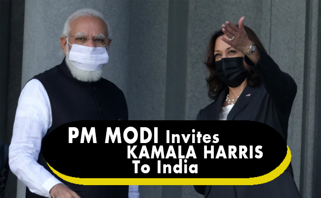 India and America are natural partners: PM Invites Kamala Harris To India