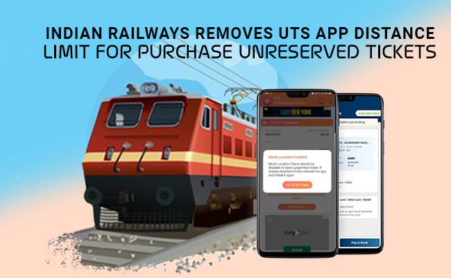 Indian Railways removes its app's distance limit for purchasing u
