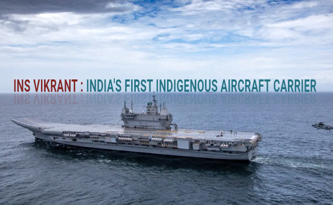 India's first indigenous aircraft carrier INS Vikrant begins trials