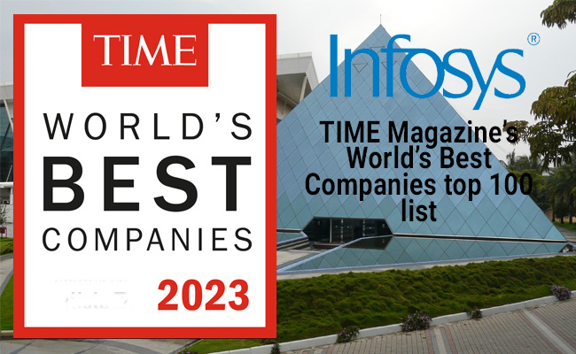 Infosys the only Indian firm in TIME Magazine’s World’s Best Companies top 100 list