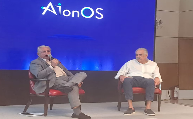 InterGlobe’s Rahul Bhatia and C.P. Gurnani together announced AI firm AIonOS