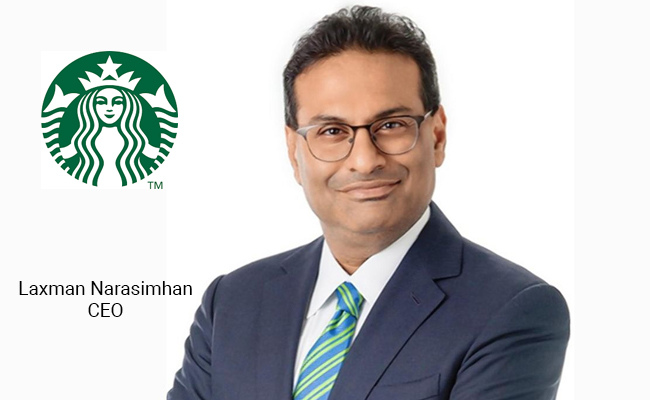 Laxman Narasimhan joins Starbucks as its new CEO, starting in April