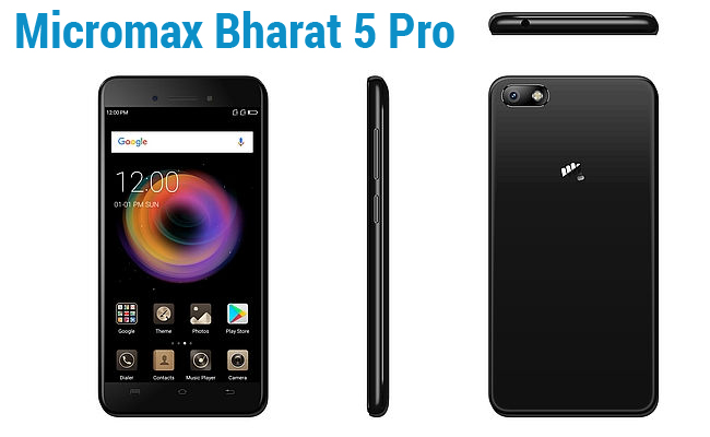 Micromax Bharat 5 Pro with 5000mAh battery, face-unlock launched for Rs. 7999
