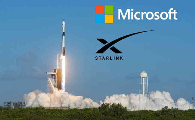 Microsoft collaborates with SpaceX