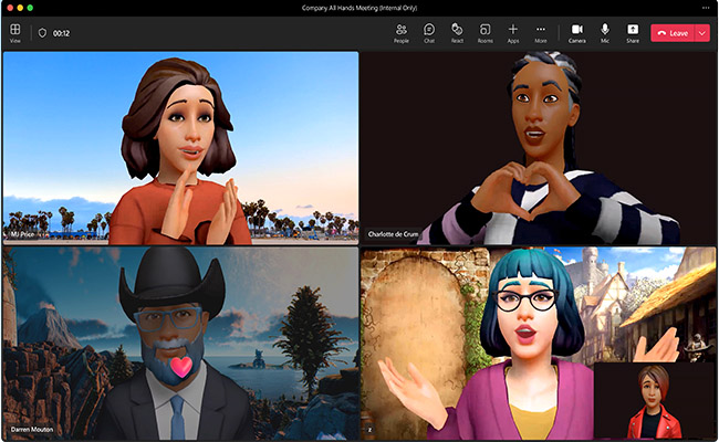 Microsoft Teams Avatars are rolling out for public preview