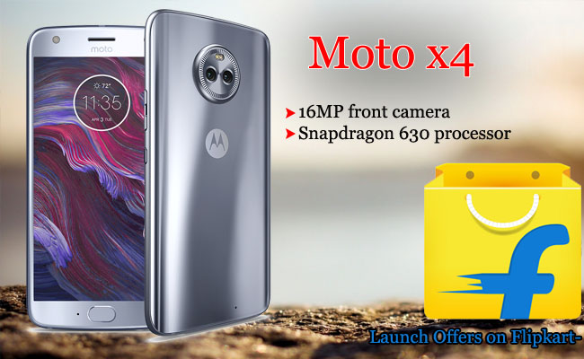 Moto x4 with dual-rear camera and Snapdragon 630 at Rs.20,999/-
