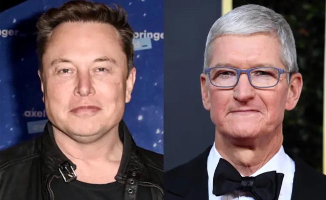 Musk sets the stage for a power struggle with Apple’s Cook w
