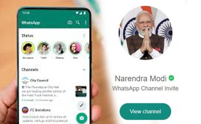 Narendra Modi joins the new WhatsApp Channels