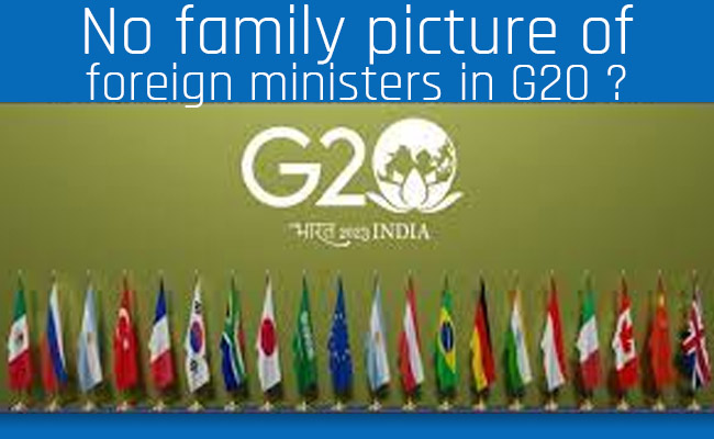 No family picture of foreign ministers in G20 ?