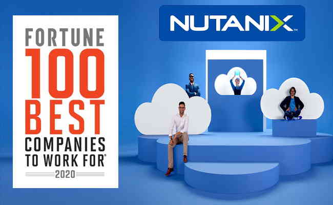 Nutanix Named One of the 2020 Fortune 100 Best Companies to Work For