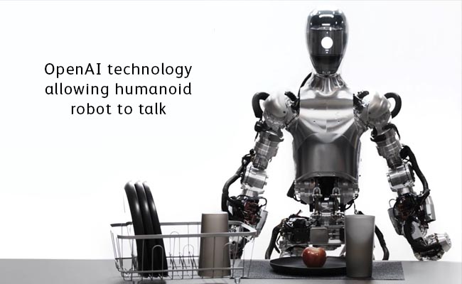 OpenAI technology allowing humanoid robot to talk