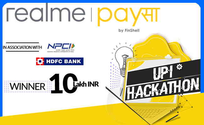 realme Payसा with NPCI and HDFC Bank to conduct a UPI hackathon