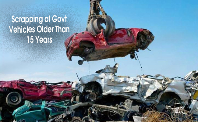 Road transport ministry directs the scrapping of Govt vehicles older than 15 years