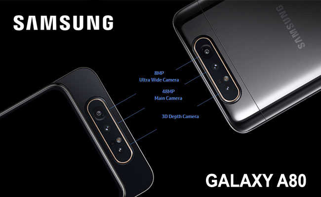 Samsung Galaxy A80 with a rotating camera