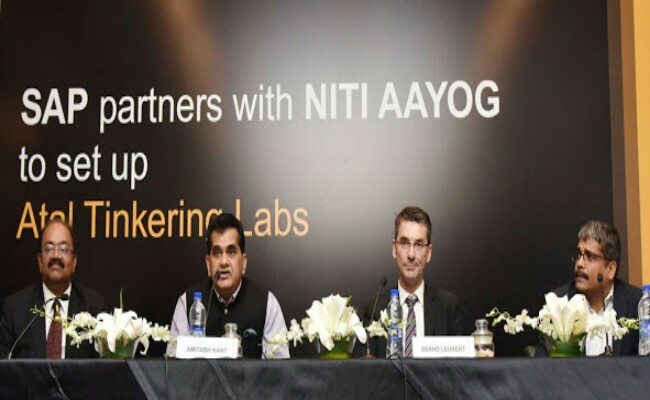SAP inks SoI with Niti Aayog to set up 100 Atal Tinkering Labs in schools across India