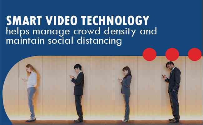 Smart video technology helps manage crowd density and maintain social distancing